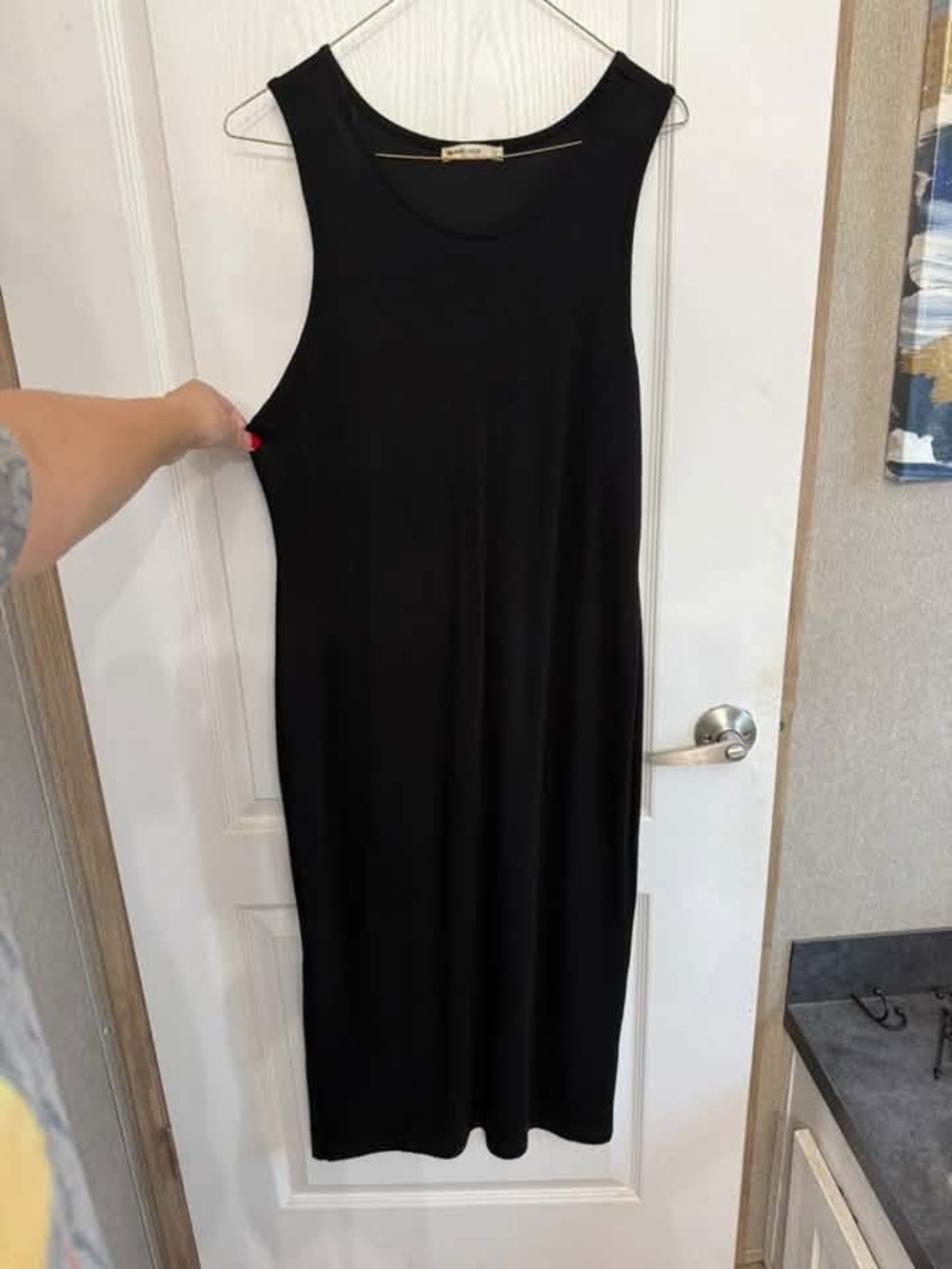 Target Black Sleeveless Midi Tank Dress
